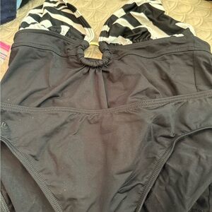 Ralph Lauren Black and White Bathing Suit Size 8